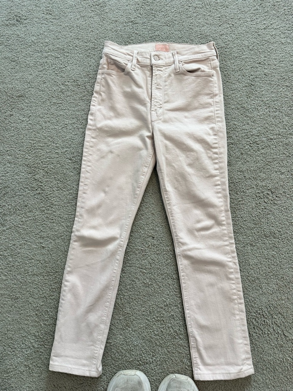 MOTHER Skinny Jeans in Pale Pink